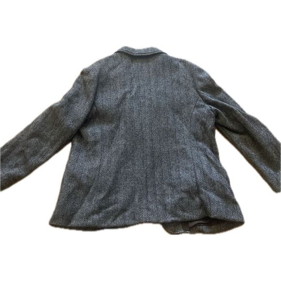 Coatree Herringbone Wool Vintage Women’s Blazer Size 18 2 Button - Picture 3 of 6